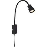 Briloner Vägglampa Tusi Comfort Light, Svart, Sovrum, Metall, Modern, Vägglampa, vägglampa inomhus