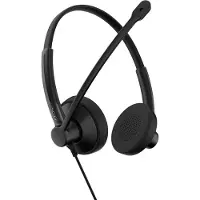 Epos IMPACT 100 MS On-ear headset Sladd Stereo Svart Brusreducering Headset, Mikrofonljudavstängning, Volymkontroll, Microsoft teamknapp Datorer