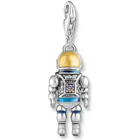 Thomas Sabo Charm Club Charmista astronaut stones enamel silver blackened berlock 2037-691-7