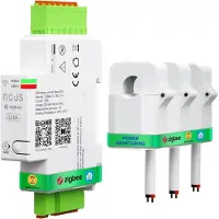 NOUS D4Z energimätare ZigBee 120A inkl. 3 fas-klämmor/ZigBee 3.0