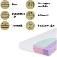 Baby Matex ortopedisk madrass Aero vit