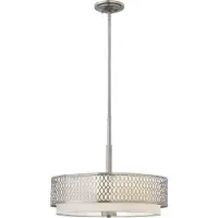 HINKLEY Hänglampa Jules, dimbar, Aluminium / grå / zink, Vardagsrum / matsal, Metall, Pendellampa