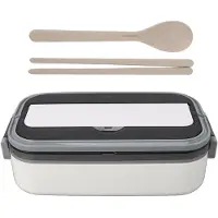 Cosy Homes 304 Rostfritt Stål Bento Låda Vuxen Matlåda Enkellager Mikrovågsugnssäker Bärbar Delad Bento Låda White