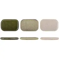 Bloomingville Addison Plate-set Of 3-stoneware Tallrik