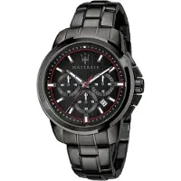 Maserati Successe Limited Edition Kronograf Rostfritt Stål Svart Urtavla Quartz R8873621027 Herrklocka svart