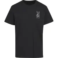 Mister tee T-shirt 'Peace Sign' svart / vit