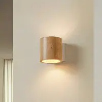 Sollux Vägglampa Ara , dimbar, Ljust trä, Vardagsrum / matsal, Trä, Modern, Vägglampa, vägglampa inomhus