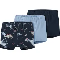 Name it Boxershorts - 3-pack - NmmTights - Marinblå Kavaj/w/Mari - - 2 år (92) - Boxershorts