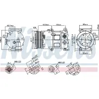 Nissens Kompressor för luftkonditionering 890418