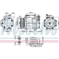 Nissens Kompressor för luftkonditionering 890584