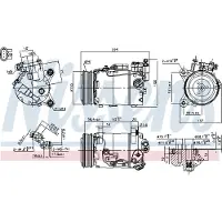 Nissens Kompressor för luftkonditionering 890600