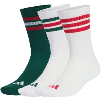 Adidas Sockor 'ESS' grön / röd / vit