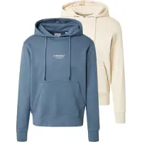 Jack & Jones Sweatshirt 'JJESOHO' kräm / safir / svart / vit