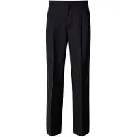 Calvin Klein Wide Leg Wool Blend Travel Trousers