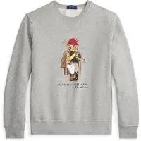 Ralph Lauren för män. 710B14625002 Polo Bear grå tröja (L), Casual, Bomull