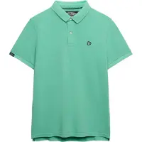 Superdry för män. M1110451A Vintage Destroy grön polotröja (XXL), Casual, Bomull, Kort ärm