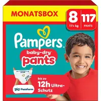 Pampers Baby-Dry Stl8 17 kg+ 117 st