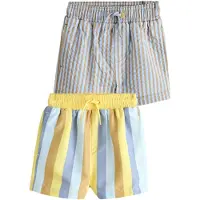 Next Badshorts duvblå / honung / ljusgul / grå