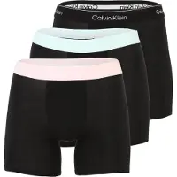 Calvin Klein 3 Pack Boxer Briefs Icon Cotton Stretch