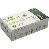 Showa 6110pf Biologisk nedbrytbar nitrilpulverfri engngshandelsmat Sker 4 mil Tjock 9,5 " Lngd X-SMALL (1 lda med 100) Grnt