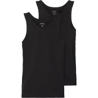 Name it Linne - Noos - NkmTank - 2-pack - Svart - - 9-10 år (134-140) - Linne