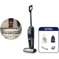 Bissell CrossWave OmniFind Pro, Upprättstående dammsugare, Utan påse, Svart, Titan, 0,63 l, 0,44 l, Plast
