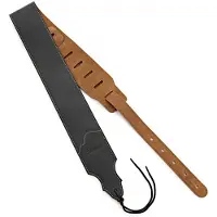 Hartwood Italienskt Läder Gitarrrem Svart