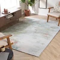 Studio Clarice Abstrakt matta | Candice mint hos Volero | 200x290cm | Bomull | Blandat | Rektangulär | Låg lugg