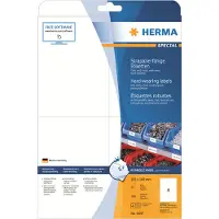 Herma 4697 Folieetiketter 105 x 148 mm Polyesterfilm Vit 100 st Extra starkt Laser, Laser, färg, Kopiator, Färgkopiator