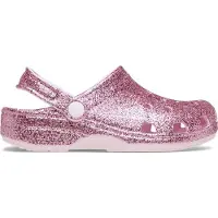 Crocs Träskor för barn Classic Chunky Glitter Clog K flickor - Rosa - 33 / 34