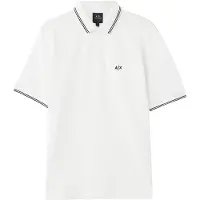Armani Exchange för män. XM001287AF17321U0009 Polo Classic vit (XL), Bomull, Klassisk, Kort ärm