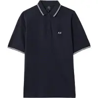 Armani Exchange för män. XM001287AF17321UB101 Polo Piqué marinblå (XL), Casual, Bomull, Klassisk, Kort ärm, Marino