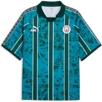 Puma Manchester City Fotbollströja King Retro - Tropisk blå/Deep Navy - , storlek Large