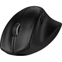 HP 725M - Mus - ergonomisk - 21° semi-vertikal lutning - högerhänt - 7 knappar - trådlös - Bluetooth, 2.4 GHz - trådlös USB-mottagare - svart