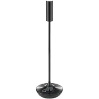 Sigor Nucandle LED uppladdningsbar bordslampa, svart, IP54, dimbar Nucandle,, Svart, Vardagsrum / matsal, Aluminium / grå / zink