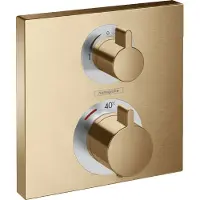 Hansgrohe Termostatblandare Eco Sq 2 uttag borstad brons
