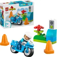 LEGO - DUPLO Town - Blue Police Motorcycle
