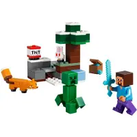 LEGO Minecraft 21583 byggsats, 79 delar, från 6 år, Steves äventyr i taigan