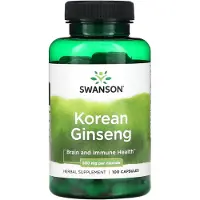 Swanson Health Koreansk Ginseng, 500 mg, 100 kapslar