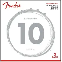 Fender 150R elektriska ren nickel Ball End 10-46 3 Pack