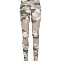 Urban Classics Leggings khaki / mörkgrön / rosa / vit