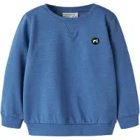 Name it Sweatshirt 'NMMVimo' blå / svart / vit