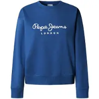 Pepe Jeans för kvinnor. PL5800072 Maty tröja blå (S), Casual, Bomull