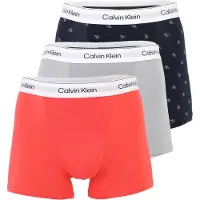 Calvin Klein Underwear Boxershorts marinblå / ljusgrå / orange / vit
