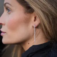 By Jolima Cloé Earring Crystal Steel