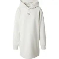 Calvin Klein Monogram Hooded Sweatshirt Dress