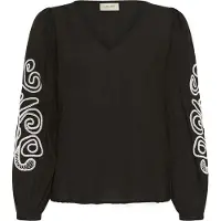 Cream Blus 'Danielle' svart / vit