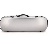 Young Cases Young Polycarbonate Oblong Violin Case Brushed Silver