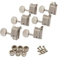 Fender Road Worn Gitarrstämskruvar Set - Road Worn Nickel