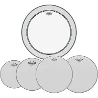 Remo Emperor Coated Complete Pack - 10 12 14" Heads w/20 P3 + Free 14 Ambassador